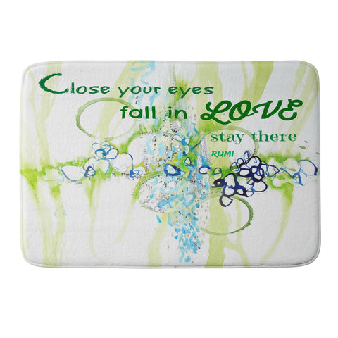 Deb Haugen Close Your Eyes Memory Foam Bath Mat